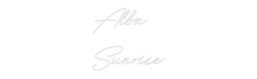 Neon personalizado: Alba
Sunrise