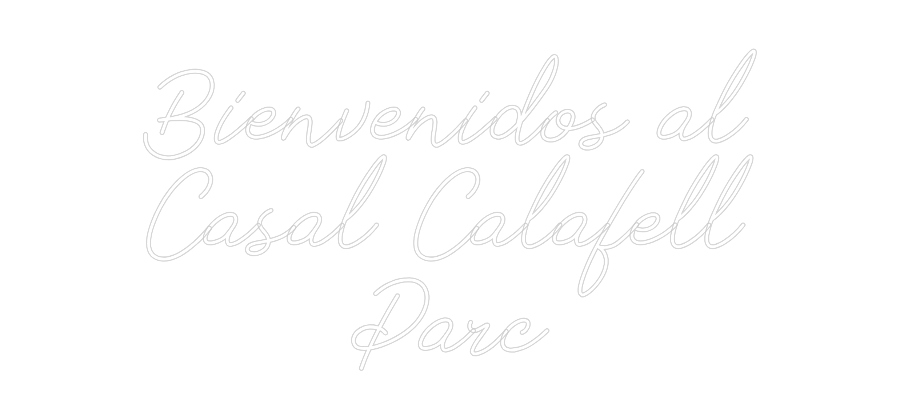 Neon personalizado: Bienvenidos a...