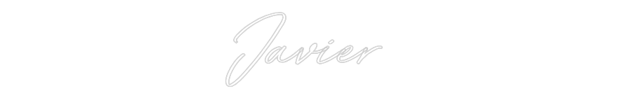 Neon personalizado: Javier