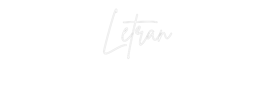 Neon personalizado: Letran