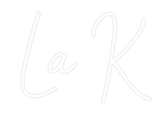 Neon personalizado: La K