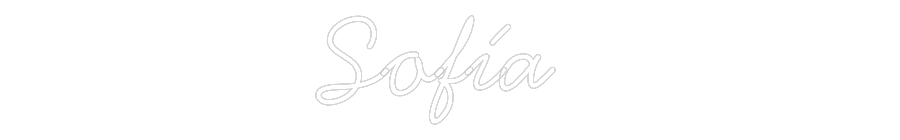 Neon personalizado: Sofía