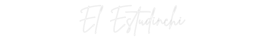 Neon personalizado: El Estudinchi