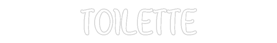 Neon personalizado: TOILETTE