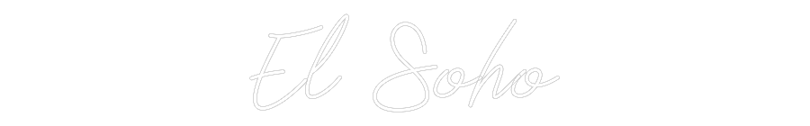 Neon personalizado: El Soho