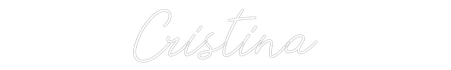 Neon personalizado: Cristina