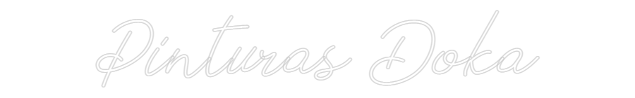 Neon personalizado: Pinturas Doka