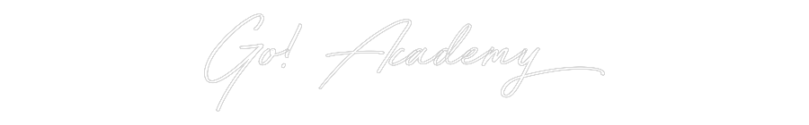 Neon personalizado: Go! Academy