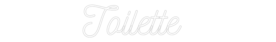 Neon personalizado: Toilette
