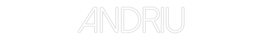 Neon personalizado: ANDRIU