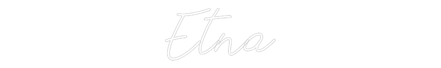 Neon personalizado: Etna