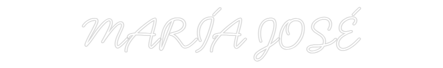 Neon personalizado: MARÍA JOSÉ