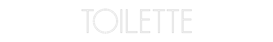 Neon personalizado: TOILETTE