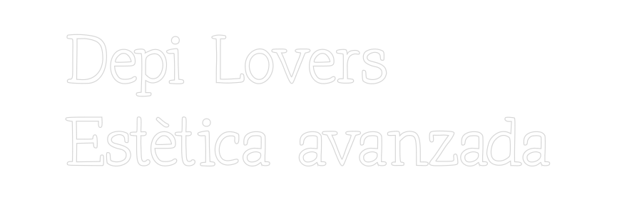 Neon personalizado: Depi Lovers ...