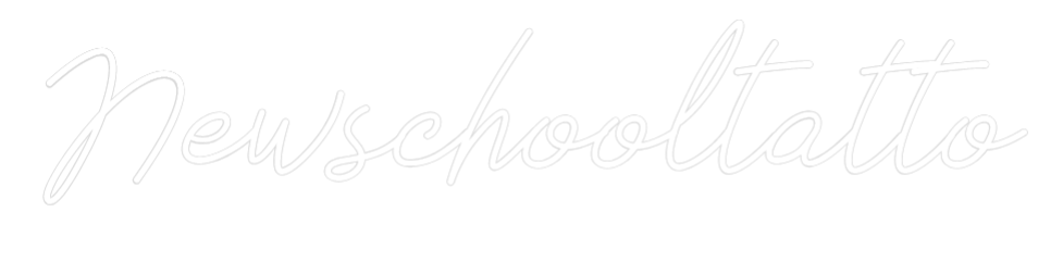 Neon personalizado: Newschooltatto