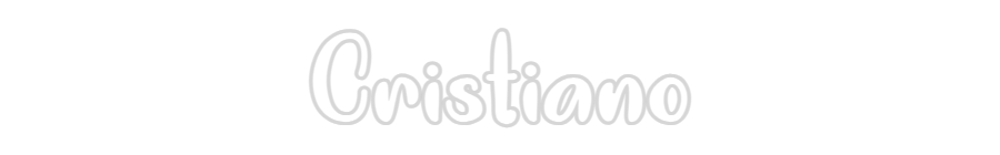 Neon personalizado: Cristiano