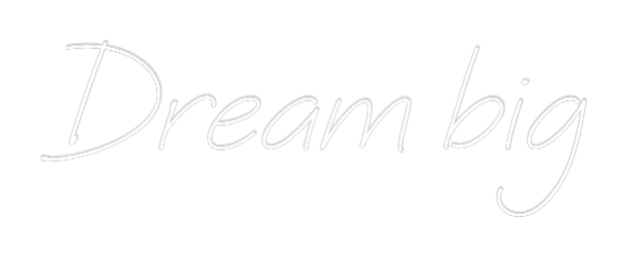 Neon personalizado: Dream big