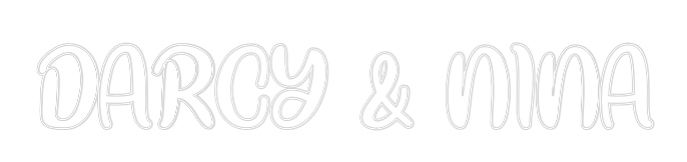 Neon personalizado: DARCY & NINA