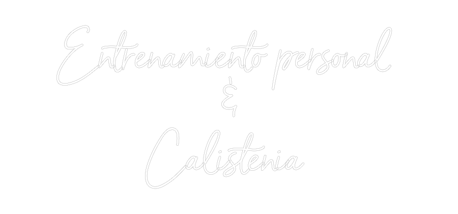 Neon personalizado: Entrenamiento...