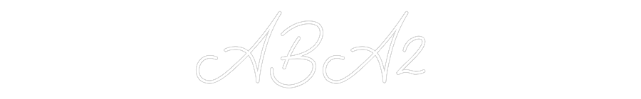 Neon personalizado: ABA2