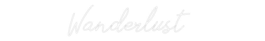 Neon personalizado: Wanderlust