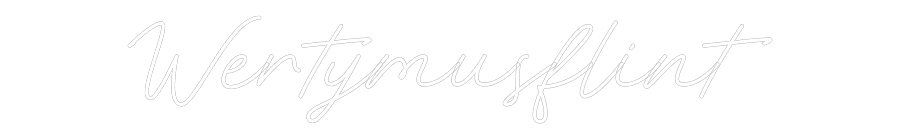 Neon personalizado: Wertymusflint