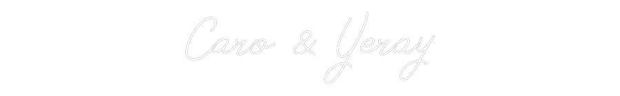 Neon personalizado: Caro & Yeray