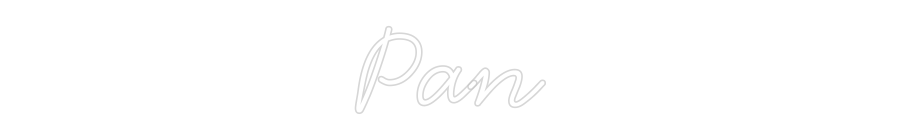 Neon personalizado: Pan