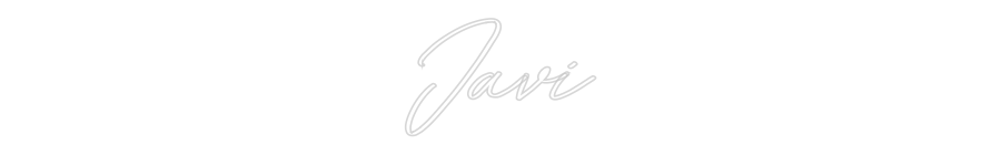 Neon personalizado: Javi