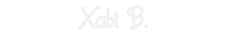 Neon personalizado: Xabi B.