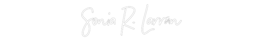 Neon personalizado: Sonia R. Larrán