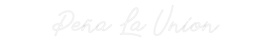 Neon personalizado: Peña La Union