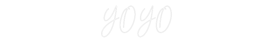 Neon personalizado: YOYO