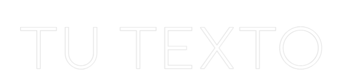Neon personalizado: Tu texto