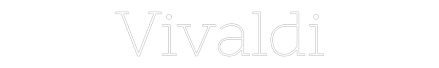 Neon personalizado: Vivaldi