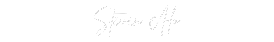 Neon personalizado: Steven Alo