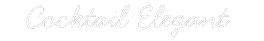 Neon personalizado: Cocktail Eleg...