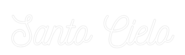 Neon personalizado: Santo Cielo