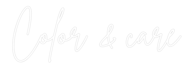 Neon personalizado: Color & care