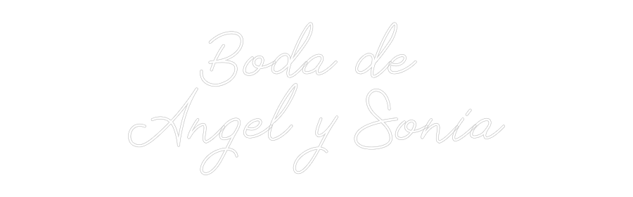 Neon personalizado: Boda de 
Ang...