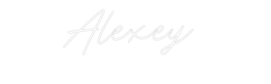 Neon personalizado: Alexey