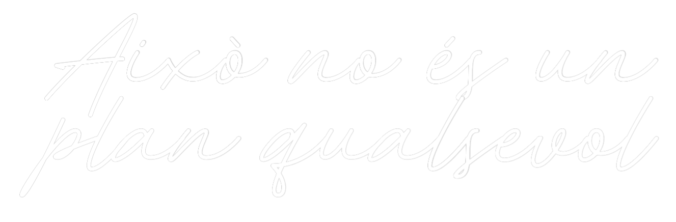 Neon personalizado: Això no és un...