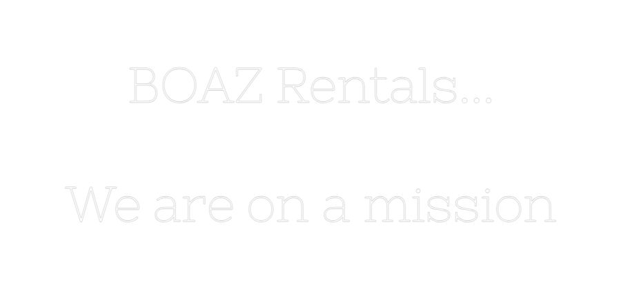 Neon personalizado: BOAZ Rentals....