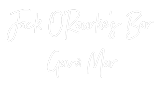 Neon personalizado: Jack O'Rourke...