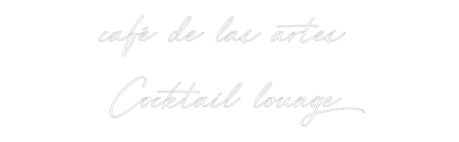 Neon personalizado: café de las a...
