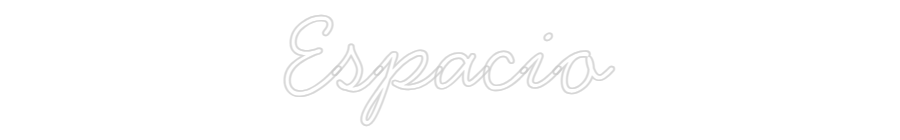 Neon personalizado: Espacio