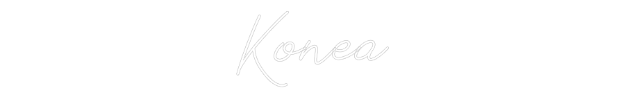 Neon personalizado: Konea