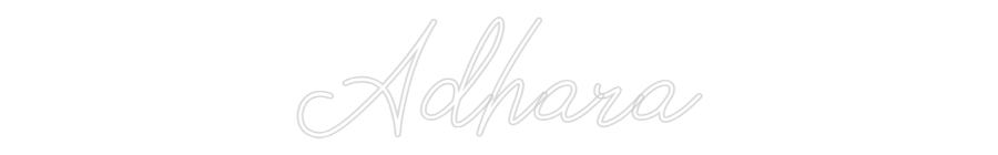Neon personalizado: Adhara