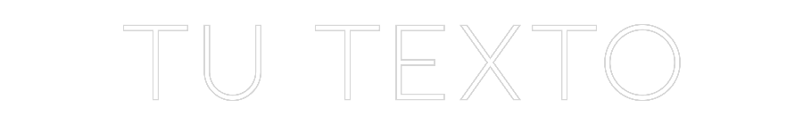 Neon personalizado: Tu texto