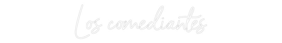 Neon personalizado: Los comediantes